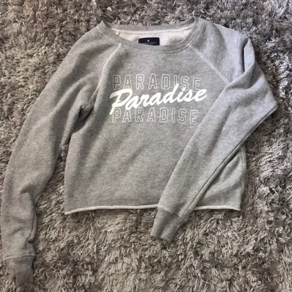 american eagle cropped sweatshirt